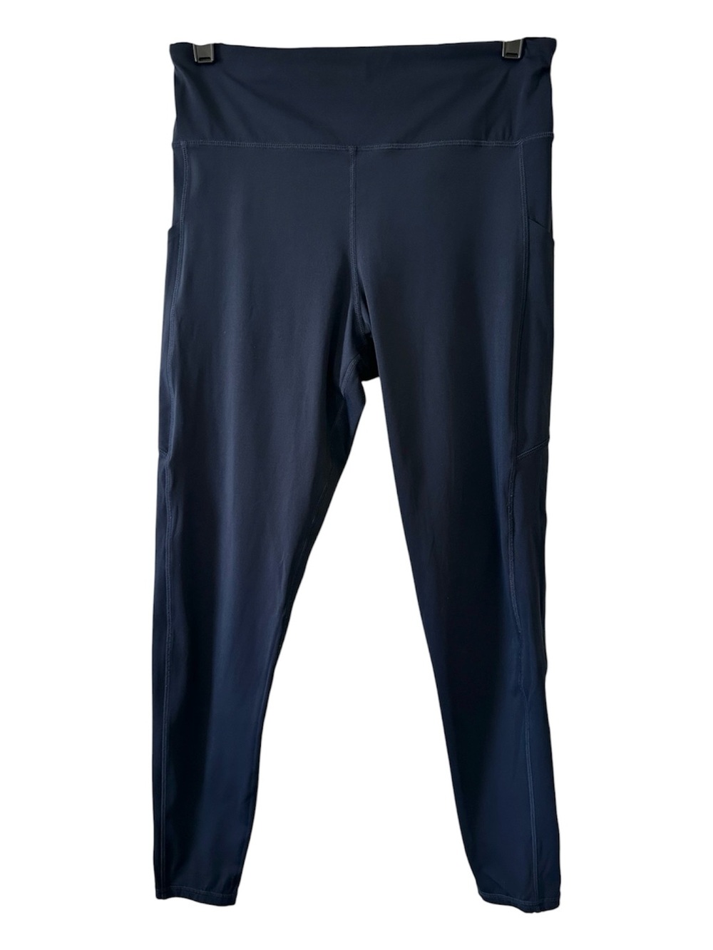 VUORI Women’s Navy Stride Side Phone Pockets Yoga Pilates Leggings- Size Medium